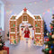 Bucherry 7 Pcs Gingerbread Playhouse Christmas Gingerbread House Decorations Christmas Cardboard Castle