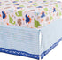 CribMATE 2 Pieces Blue Dino Fitted Crib Sheet for Boys - Blue Green Dinosaur Baby Boy Fitted Crib Sheet