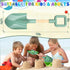 LNCOJOLM 4-12, Wood Handle Beach Shovel Snow Toy for Kids Digging, Sand Spade Sandbox Toy for Kids Safe Plastic Garden