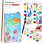 Cavnewt Pocket Watercolor Painting Book,21-Pages,Travel Paint Watercolor Coloring Book Set for Kids 3-8