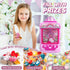 Claw Machine for Kids - Mini Vending Machine with Unicorn Toys, Candy Grabber Prize Dispenser, 20 Mini Plush Toys