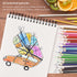 ARTEZA 24 Scented Pencils for Kids, Pre-Sharpened Triangular Shape Smelly Color Pencils
