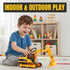 15" 1:22 Liberty Imports Oversized Construction Truck Toys for Kids Scale Friction Powered Vehicles with Realistic