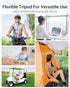 360 3 Coohea Stroller Fan Rechargeable Battery Powered Portable Fans, Head Detachable Rotatable Clip on Fan, Speed