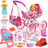 Baby Doll Stroller Set Toys with 12.5'' Baby Dolly, Baby Doll Accessories