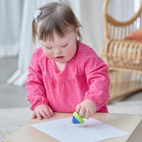 2 6 18m+ READY LEARN Easy Grip Crayons Refills - Colors - Ages - Non-Toxic Toddler Crayons - Handles Sold Separately