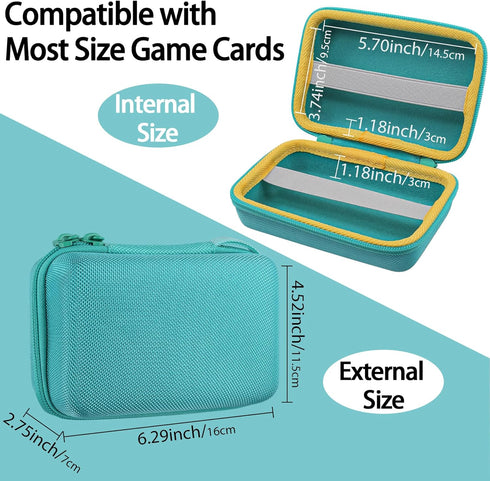 Aenllosi Storage Card Case for UNO Card Game, Hard Case Capacity Max for 300 Cards (Light Green)