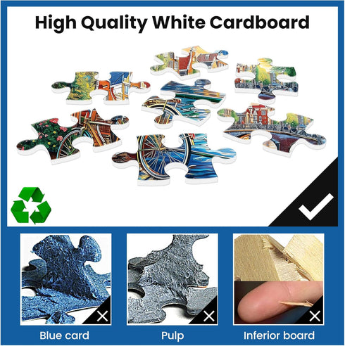WSCXSC 300 8-10 10-12 300 Jigsaw Puzzles Pieces for Adults Bike Puzzles for Kids Ages Puzzle Games Piece Puzzle