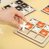Tic Tac Toe XO Wooden Board Games, 3 Pack Classical Educational Desk Toys for Family and Kids