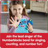 hand2mind Sing-Along Numberblock Five, Light Up Plush Toy, Musical Figure for Preschool Learning Gifts