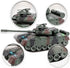 Glorryearst 1:28 9 RC Tank Scale Channel Remote Control Toy with Realistic Sounds and Lights,Radio Control Military