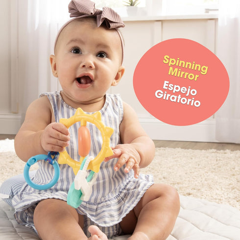 BEBE FUERTE Strong & Sunny Clip On Stroller Toy by Robin Arzon - Developmental Teething Toys for Infants