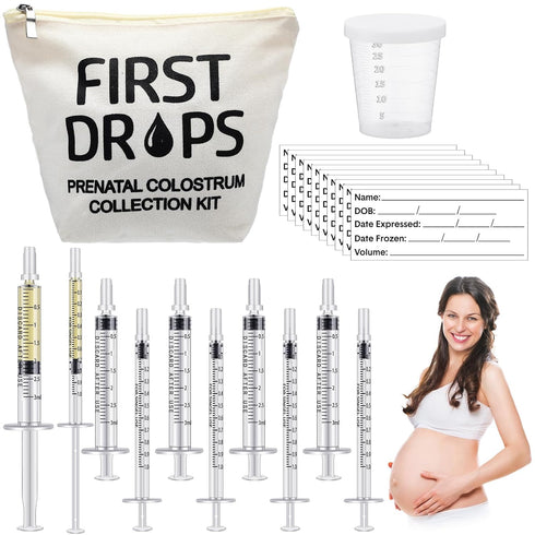Geiserailie 100 Set Colostrum Collector Kit Include 100 1ml /3ml Sterile Sealed Breast