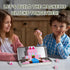 Jollynamy 1-3, 4-8, Mini Portable Magnetic Blocks with Iron Storage Box - Travel Magnet Building Block for Toddler STEM