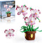 EITOLNR Flowers Botanicals Orchid Building Set - Artificial Flower Building Blocks for Adult