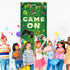 Green Level Up Game On Door Banner - Video Game Party Decoration and Photo Backdrop for Boys 1st Birthday