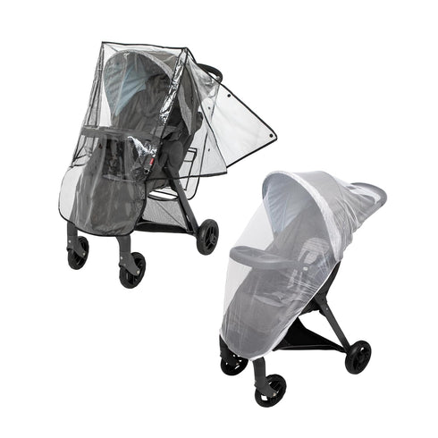 Nuby Eco Baby Stroller Weather Shield and Bug Netting Set, Fits Most Strollers and Carriers