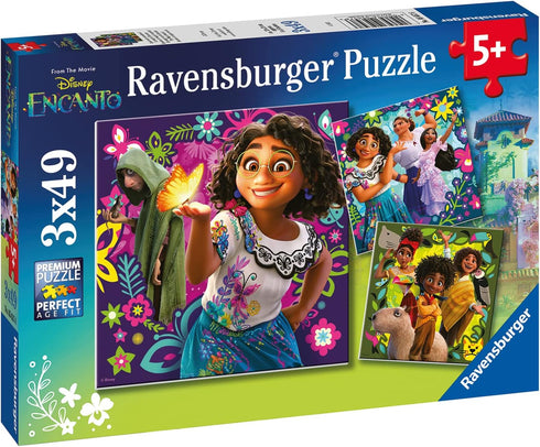 Ravensburger Disney Encanto 3x49 Piece Jigsaw Puzzle Set for Kids - Unique Pieces Fit Together Perfectly