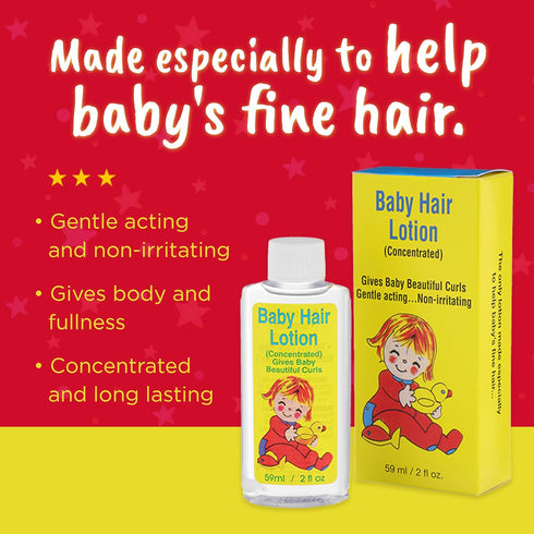 2 Oz (Pack 6) Clubman Pinaud Baby Hair Lotion, Gentle Formula, Fl