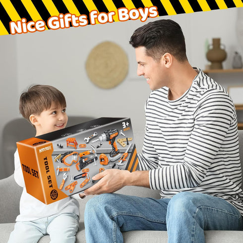 Set 46 3,4,5,6,7,8, Set Kids Tool PCS, Christmas Birthday Gifts for Kids Ages Toddler Tool with Portable Tool Box