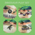 Dinosaur Toys for Kids 3-5 5-7, Realistic Jurassic Figures with Park Gate, Educational Play Set for Boys Girls