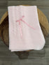 Creaciones Huerta 38'' 39'' Soft Knitted Receiving Baby Blanket for Boys and Girls Crib Nursery Swaddle Shower Gift