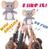 Talking Elephant Plush Toy - Hopearl Repeats What You Say Nodding Electric Interactive Buddy for Toddlers, Gray, 8''
