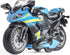 Toy Motorcycle - Pull Back Toy Car with Sound and Light for Boys, Toy Motorcycles for Ages 3-9 (Blue)