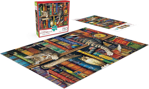 Buffalo Games - 750 Piece Jigsaw Puzzle - Charles Wysocki - Frederick the Literate, Multicolor, 24"L x 18"W