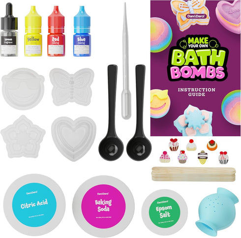 Bath Bomb Making Kit for Kids, Crafts Science Project for Age 6-12, Easter Gift for Girls and Boys