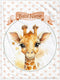 Novusopt Custom Giraffe Baby Blanket with Name Soft Plush Fleece Receiving Blanket for