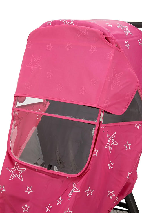 First Essentials Stroller Rain Cover Universal, Baby Travel Weather Shield, Windproof Waterproof, Protect from Dust