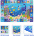 Tummy (59X39.4 INCH) Baby Mat for Floor-Underwater World Play Rug, ABC Kids Rugs for Playroom, Ocean Playmat Crawling