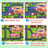 Tymokcall 2 1 3-5 Magnetic Maze in Double Side Color and Number Maze Alphabet Puzzle Board for Boys and Girls Kids