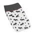 Grey, Black and Red Woodland Plaid and Moose Changing Pad Cover for