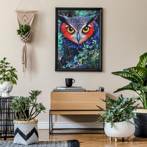 1000 20x27 Inches, Jigsaw Puzzles for Adults Pieces, Animal Owl Birds Difficult Challenging Unique Puzzle for Game