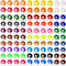 ONEST 100 Pieces Magic Worm Toys - Wiggly Twisty Fuzzy Worm Toys Carnival Party Favors in 25 Colors
