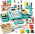 STACTCUTE 49Pcs Cash Register Toy Set for Kids, Pretend Play Grocery Store Cashier