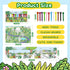 R&DLanci 11-colors Set 3+ Animal Crayons for Toddlers, Washable Crayon with Eraser & Drawing Paper, Non-Toxic Crayon