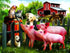 SUNSOUT INC Making New Friends, 300 pc Jigsaw Puzzle by Artist Tom Wood, Finished Size 18" x 24"