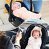 Miracle Baby 35.4"x35.4" Car Seat Swaddle Blanket for Babies, Waffle Carseat Swaddle Blanket for Infants Newborn