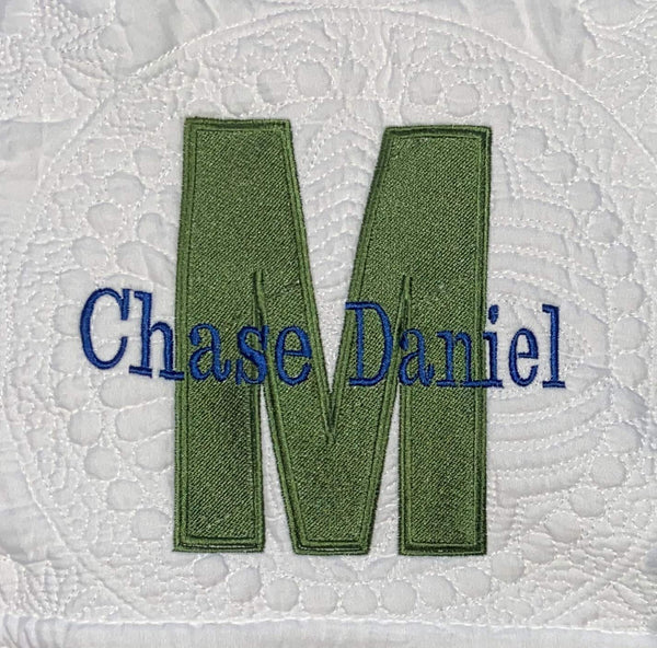 Personalized Baby Blanket Baby Quilt Monogrammed Blankets for Boys and Girls Embroidered