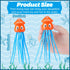 6 Swimming Summer 3 Leitee Pcs Octopus Bath Toys Squid Pool Dive Toys Sensory Stress Relief Cute Pool Diving Toys