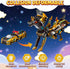 Lottmopi 2-in-1 3-12, Collision Transforming Dinosaur Car Toy, Magnetic Crash Convertible Robot Dino Toys for Kids Ages