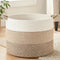 Artfeel 100L Large Cotton Rope Basket, Decorative Woven Blanket Storage for Living