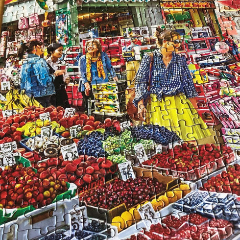 Market Day Afternoon 750 Piece Jigsaw Puzzle for Adults and Family - Masterpieces 18"x24"