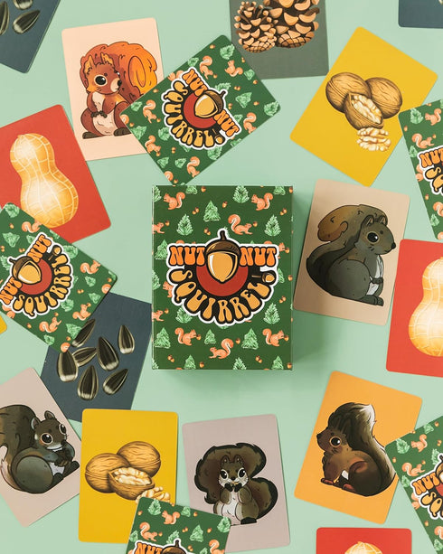 nut nut Squirrel! - A Quick Card Game for Kids & Families, Guard Your Nuts from Sketchy Squirrels, Multiple Award Winner