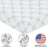 Sweet Jojo Designs Fitted Baby Crib Sheets (Blue Bows) for Girls, Infant Nursery, Toddler Room - Standard Size (Tiffany