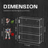 YUNEASELF 3 Acrylic Display Case - Layer Clear Display Case for Funko Pop Action Figures - Wall Mounted or Desktop