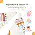 wefigs 3-Layer 8/10-Pack 24-Months Baby Drool Bibs, Waterproof and Soft Cotton Bibs for Drooling and Teething